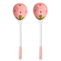 2 CUCCHIAI IN CERAMICA STRAWBERRY STYLE